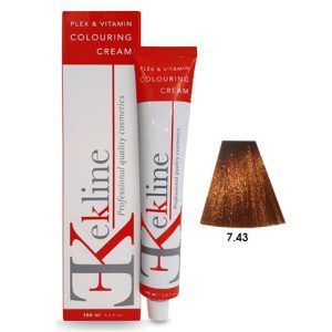Tinte Ekline con Plex+Queratina Nº 7.43 100 ml.